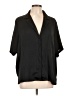 Open Edit 100% Polyester Black Short Sleeve Blouse Size L - photo 1