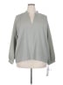Treasure & Bond Gray Long Sleeve Blouse Size 2X - photo 1