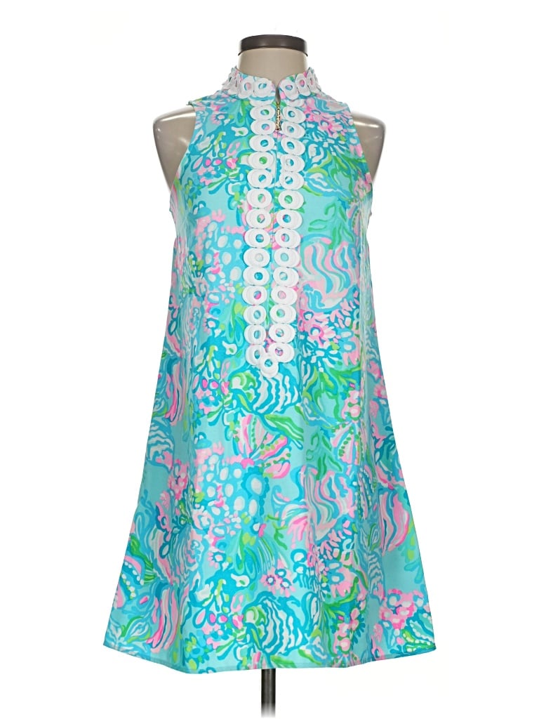 Pre-owned Lilly Pulitzer Cocktail Dress In Teal