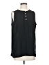 Ann Taylor LOFT Outlet 100% Polyester Black Sleeveless Blouse Size M - photo 1