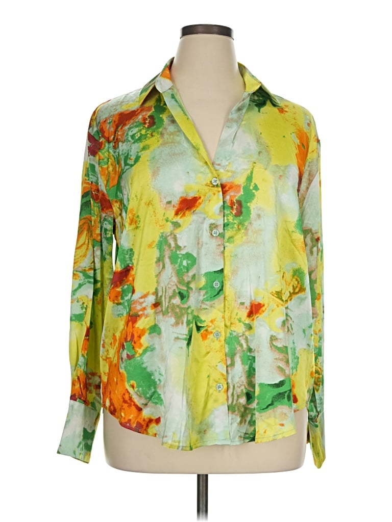 Fashion Nova 3/4 Sleeve Blouse In Green