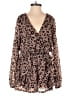 LoveRiche 100% Polyester Animal Print Brown Romper Size S - photo 1