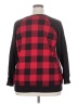 Torrid Checkered-gingham Red Pullover Sweater Size 2X Plus (2) - photo 2