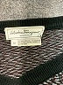 Salvatore Ferragamo Chevron-herringbone Black Wool Pullover Sweater Size M - photo 7