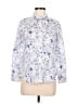 Talbots Print Blue 3/4 Sleeve Blouse Size 6 Petite - photo 1