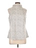 Nic + Zoe Silver Sleeveless Blouse Size L - photo 1
