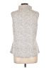 Nic + Zoe Silver Sleeveless Blouse Size L - photo 2