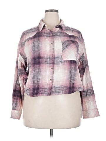 a.n.a. A New Approach Long Sleeve Button-Down Shirt (view 1)