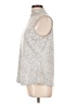 Nic + Zoe Silver Sleeveless Blouse Size L - photo 5