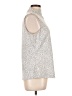 Nic + Zoe Silver Sleeveless Blouse Size L - photo 4