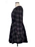 ModCloth Plaid Black Casual Dress Size XL - photo 5