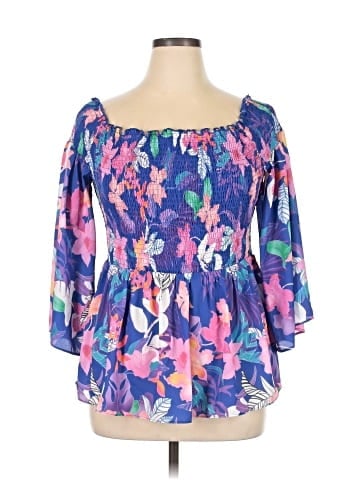 City Chic Long Sleeve Blouse (view 1)