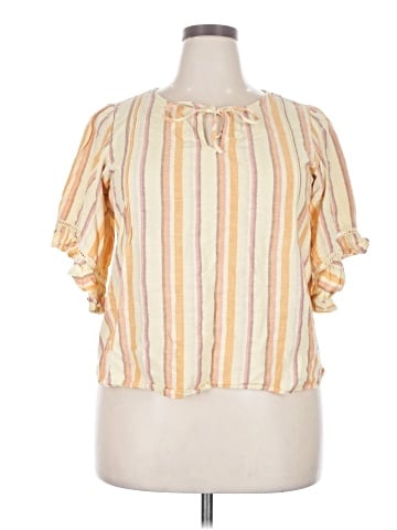 LC Lauren Conrad Short Sleeve Blouse (view 1)