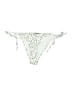 Aqua Print Silver Swimsuit Bottoms Size M - photo 2