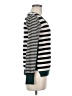 Pink Rose Stripes Green Pullover Sweater Size M - photo 4