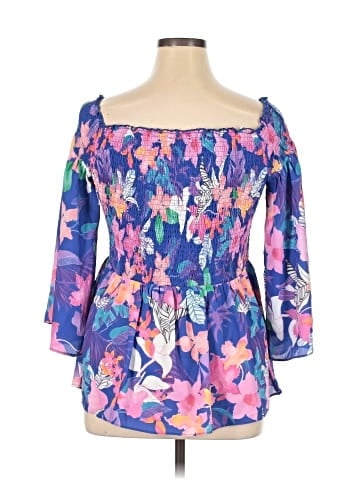 City Chic Long Sleeve Blouse (view 2)