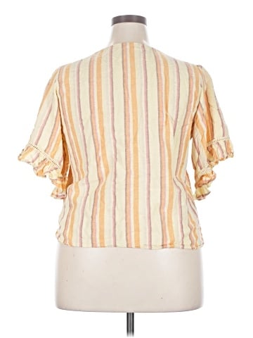 LC Lauren Conrad Short Sleeve Blouse (view 2)