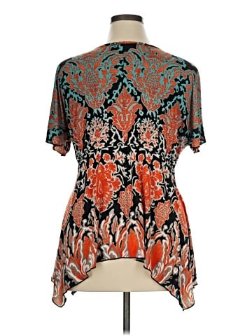 Midnight Velvet Short Sleeve Blouse (view 2)
