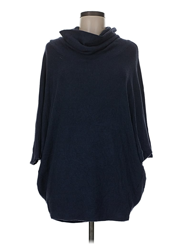 Pre-owned Korye Poncho In Blue