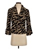 Grace Animal Print Brown Blazer Size 4 - photo 1