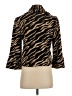Grace Animal Print Brown Blazer Size 4 - photo 2