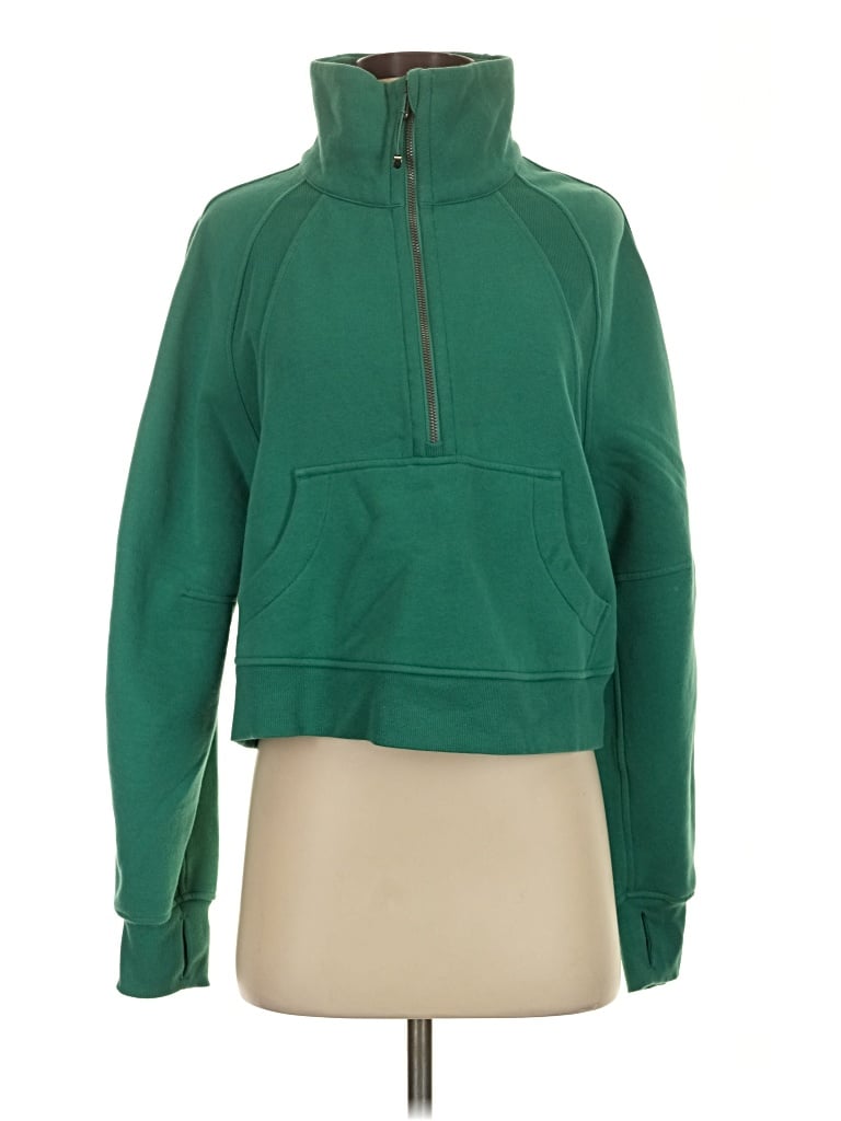 Pre-owned Lululemon Athletica Sweatshirt In Green