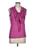 August Silk Pink Sleeveless Blouse Size L - photo 1