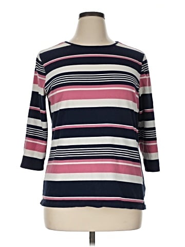 Chaps 3/4 Sleeve Top (view 1)