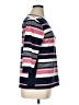 Chaps Stripes Pink 3/4 Sleeve Top Size 1X - photo 4