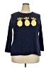 Kim Rogers Blue 3/4 Sleeve Top Size XXL - photo 1