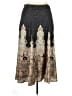 Soft Surroundings 100% Polyester Paisley Gray Black Formal Skirt Size M (petite) - photo 2