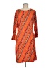 Barbara Gerwit Paisley Orange Casual Dress Size M - photo 1