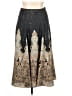 Soft Surroundings 100% Polyester Paisley Gray Black Formal Skirt Size M (petite) - photo 1