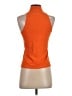 F.L. Malik Orange Sleeveless Blouse Size S - photo 2