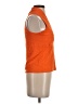 F.L. Malik Orange Sleeveless Blouse Size S - photo 4