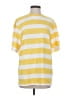 Assorted Brands 100% Cotton Stripes Yellow Short Sleeve Turtleneck Size M - photo 1
