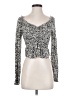 Urban Outfitters Silver Long Sleeve Top Size S - photo 1