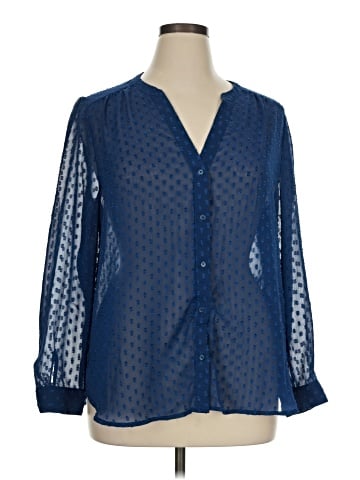 Banana Republic Factory Store Long Sleeve Blouse (view 1)
