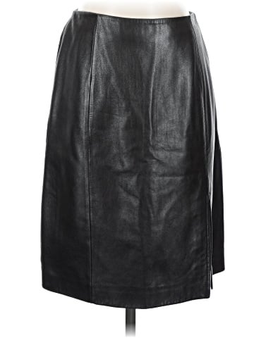 Lord & Taylor Faux Leather Skirt (view 1)