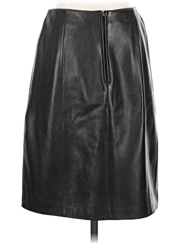 Lord & Taylor Faux Leather Skirt (view 2)
