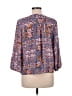 Eclair 100% Polyester Blue 3/4 Sleeve Blouse Size M - photo 2
