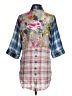 Soft Surroundings Plaid Blue 3/4 Sleeve Blouse Size XS - photo 2