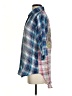 Soft Surroundings Plaid Blue 3/4 Sleeve Blouse Size XS - photo 5
