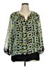 Calvin Klein Green 3/4 Sleeve Blouse Size 1X - photo 1