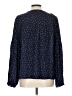 Gap 100% Modal Polka Dots Blue Long Sleeve Blouse Size L - photo 2