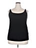 Eileen Fisher 100% Silk Solid Black Sleeveless Silk Top Size 2X - photo 1