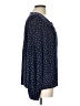 Gap 100% Modal Polka Dots Blue Long Sleeve Blouse Size L - photo 4