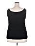 Eileen Fisher 100% Silk Solid Black Sleeveless Silk Top Size 2X - photo 2