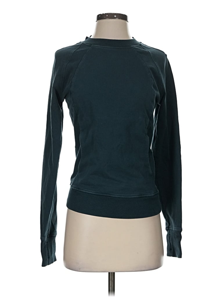 Pre-owned Lululemon Athletica Sweatshirt In Teal