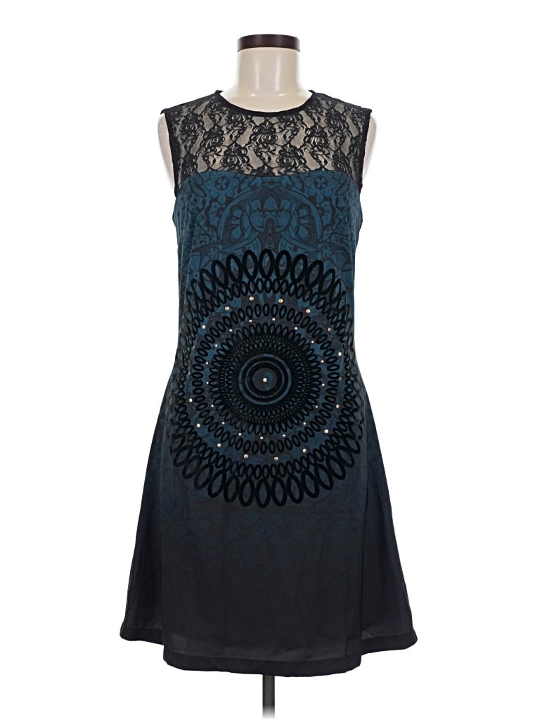 Pre-owned Desigual Cocktail Dress In Blue